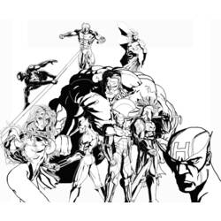 Раскраска: Marvel Superhero (Супер герой) #79622 - Бесплатные раскраски для печати