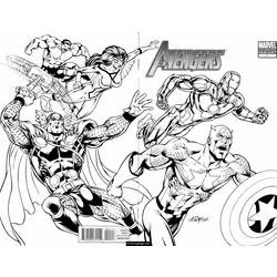 Раскраска: Marvel Superhero (Супер герой) #79675 - Бесплатные раскраски для печати