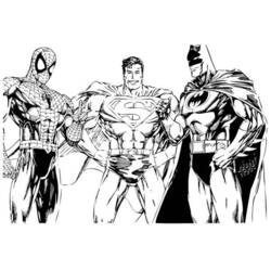 Раскраска: Marvel Superhero (Супер герой) #79790 - Бесплатные раскраски для печати