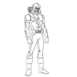 Раскраска: Marvel Superhero (Супер герой) #79838 - Бесплатные раскраски для печати