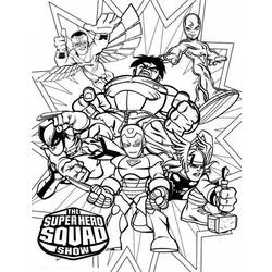 Раскраска: Marvel Superhero (Супер герой) #79864 - Бесплатные раскраски для печати