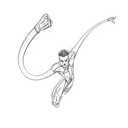 Раскраска: Мистер Фантастик (Супер герой) #84773 - Раскраски для печати