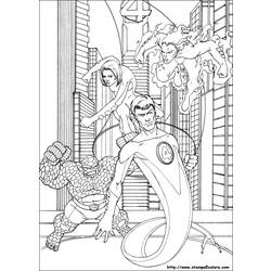 Раскраска: Мистер Фантастик (Супер герой) #84794 - Раскраски для печати