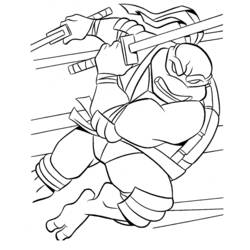 Раскраска: Черепашки ниндзя (Супер герой) #75355 - Бесплатные раскраски для печати