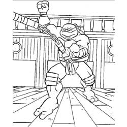 Раскраска: Черепашки ниндзя (Супер герой) #75374 - Бесплатные раскраски для печати