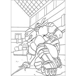 Раскраска: Черепашки ниндзя (Супер герой) #75375 - Бесплатные раскраски для печати