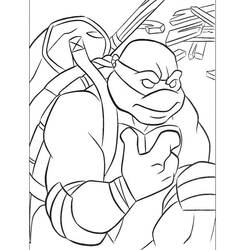 Раскраска: Черепашки ниндзя (Супер герой) #75378 - Бесплатные раскраски для печати