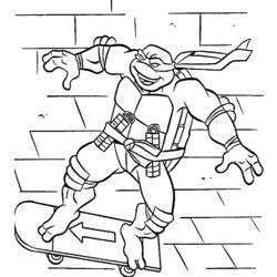 Раскраска: Черепашки ниндзя (Супер герой) #75380 - Бесплатные раскраски для печати