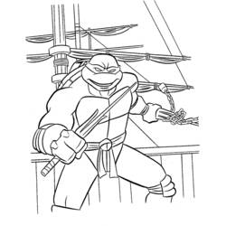 Раскраска: Черепашки ниндзя (Супер герой) #75388 - Бесплатные раскраски для печати
