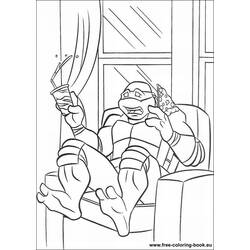 Раскраска: Черепашки ниндзя (Супер герой) #75389 - Бесплатные раскраски для печати