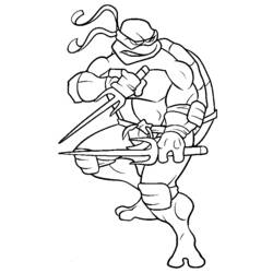 Раскраска: Черепашки ниндзя (Супер герой) #75412 - Раскраски для печати