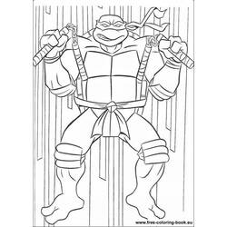 Раскраска: Черепашки ниндзя (Супер герой) #75413 - Бесплатные раскраски для печати