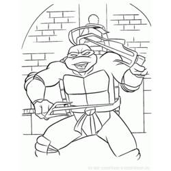 Раскраска: Черепашки ниндзя (Супер герой) #75429 - Бесплатные раскраски для печати