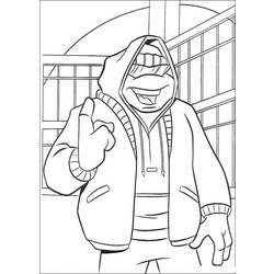 Раскраска: Черепашки ниндзя (Супер герой) #75434 - Бесплатные раскраски для печати