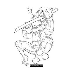 Раскраска: Черепашки ниндзя (Супер герой) #75458 - Раскраски для печати