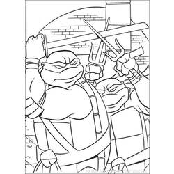 Раскраска: Черепашки ниндзя (Супер герой) #75462 - Раскраски для печати