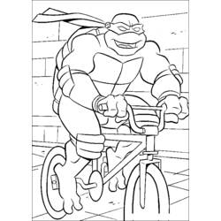 Раскраска: Черепашки ниндзя (Супер герой) #75463 - Бесплатные раскраски для печати
