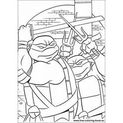 Раскраска: Черепашки ниндзя (Супер герой) #75472 - Бесплатные раскраски для печати
