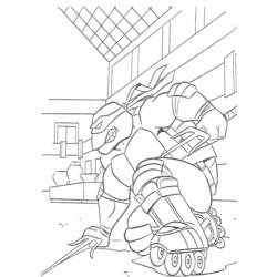 Раскраска: Черепашки ниндзя (Супер герой) #75479 - Бесплатные раскраски для печати