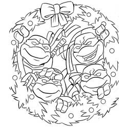 Раскраска: Черепашки ниндзя (Супер герой) #75495 - Бесплатные раскраски для печати
