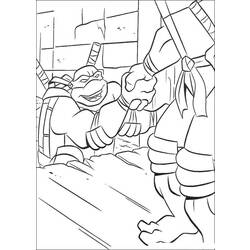 Раскраска: Черепашки ниндзя (Супер герой) #75502 - Бесплатные раскраски для печати