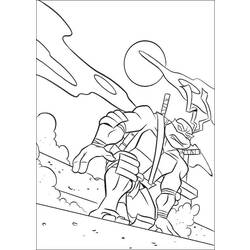 Раскраска: Черепашки ниндзя (Супер герой) #75504 - Бесплатные раскраски для печати