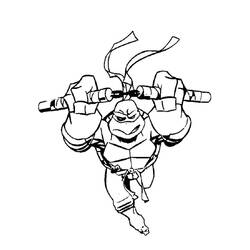 Раскраска: Черепашки ниндзя (Супер герой) #75525 - Раскраски для печати