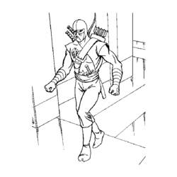 Раскраска: Черепашки ниндзя (Супер герой) #75532 - Бесплатные раскраски для печати