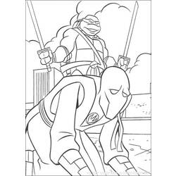 Раскраска: Черепашки ниндзя (Супер герой) #75543 - Бесплатные раскраски для печати