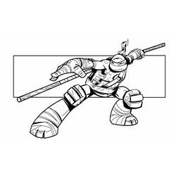 Раскраска: Черепашки ниндзя (Супер герой) #75547 - Раскраски для печати
