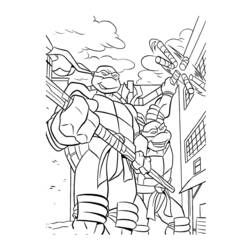 Раскраска: Черепашки ниндзя (Супер герой) #75558 - Бесплатные раскраски для печати
