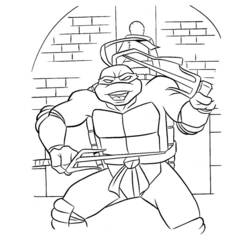 Раскраска: Черепашки ниндзя (Супер герой) #75587 - Бесплатные раскраски для печати