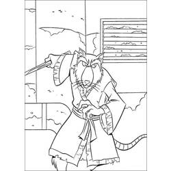 Раскраска: Черепашки ниндзя (Супер герой) #75593 - Бесплатные раскраски для печати