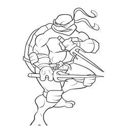 Раскраска: Черепашки ниндзя (Супер герой) #75603 - Раскраски для печати