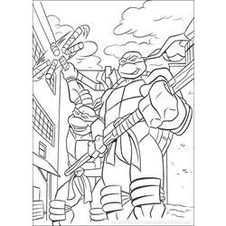 Раскраска: Черепашки ниндзя (Супер герой) #75607 - Бесплатные раскраски для печати