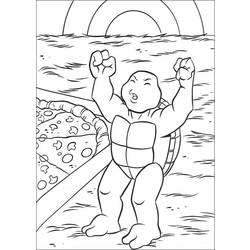Раскраска: Черепашки ниндзя (Супер герой) #75610 - Бесплатные раскраски для печати
