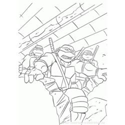 Раскраска: Черепашки ниндзя (Супер герой) #75616 - Бесплатные раскраски для печати