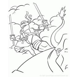 Раскраска: Черепашки ниндзя (Супер герой) #75625 - Бесплатные раскраски для печати