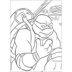 Раскраска: Черепашки ниндзя (Супер герой) #75627 - Бесплатные раскраски для печати