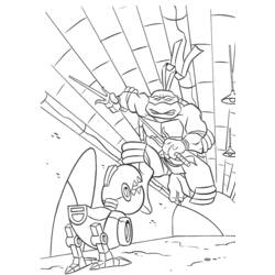 Раскраска: Черепашки ниндзя (Супер герой) #75632 - Бесплатные раскраски для печати