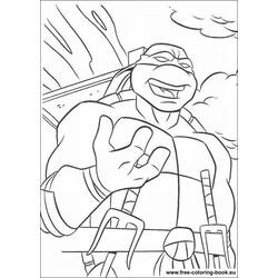 Раскраска: Черепашки ниндзя (Супер герой) #75637 - Бесплатные раскраски для печати