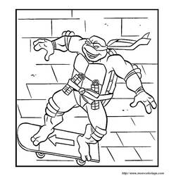 Раскраска: Черепашки ниндзя (Супер герой) #75639 - Бесплатные раскраски для печати