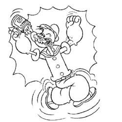 Раскраска: Popeye (Супер герой) #84715 - Раскраски для печати