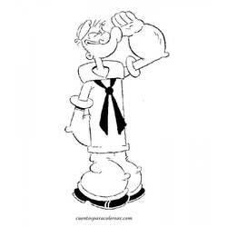 Раскраска: Popeye (Супер герой) #84722 - Раскраски для печати