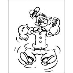 Раскраска: Popeye (Супер герой) #84724 - Раскраски для печати