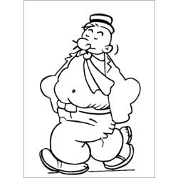 Раскраска: Popeye (Супер герой) #84725 - Раскраски для печати