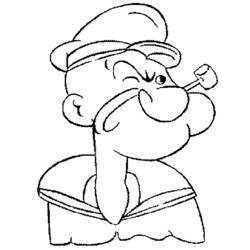Раскраска: Popeye (Супер герой) #84729 - Раскраски для печати