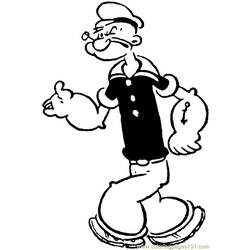 Раскраска: Popeye (Супер герой) #84732 - Раскраски для печати