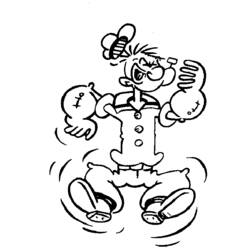 Раскраска: Popeye (Супер герой) #84733 - Раскраски для печати