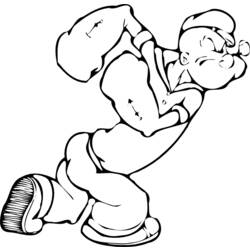 Раскраска: Popeye (Супер герой) #84740 - Раскраски для печати
